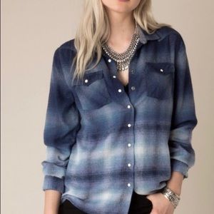 Ombré Flannel Shirt